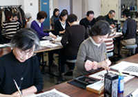 画像：書道教室の写真